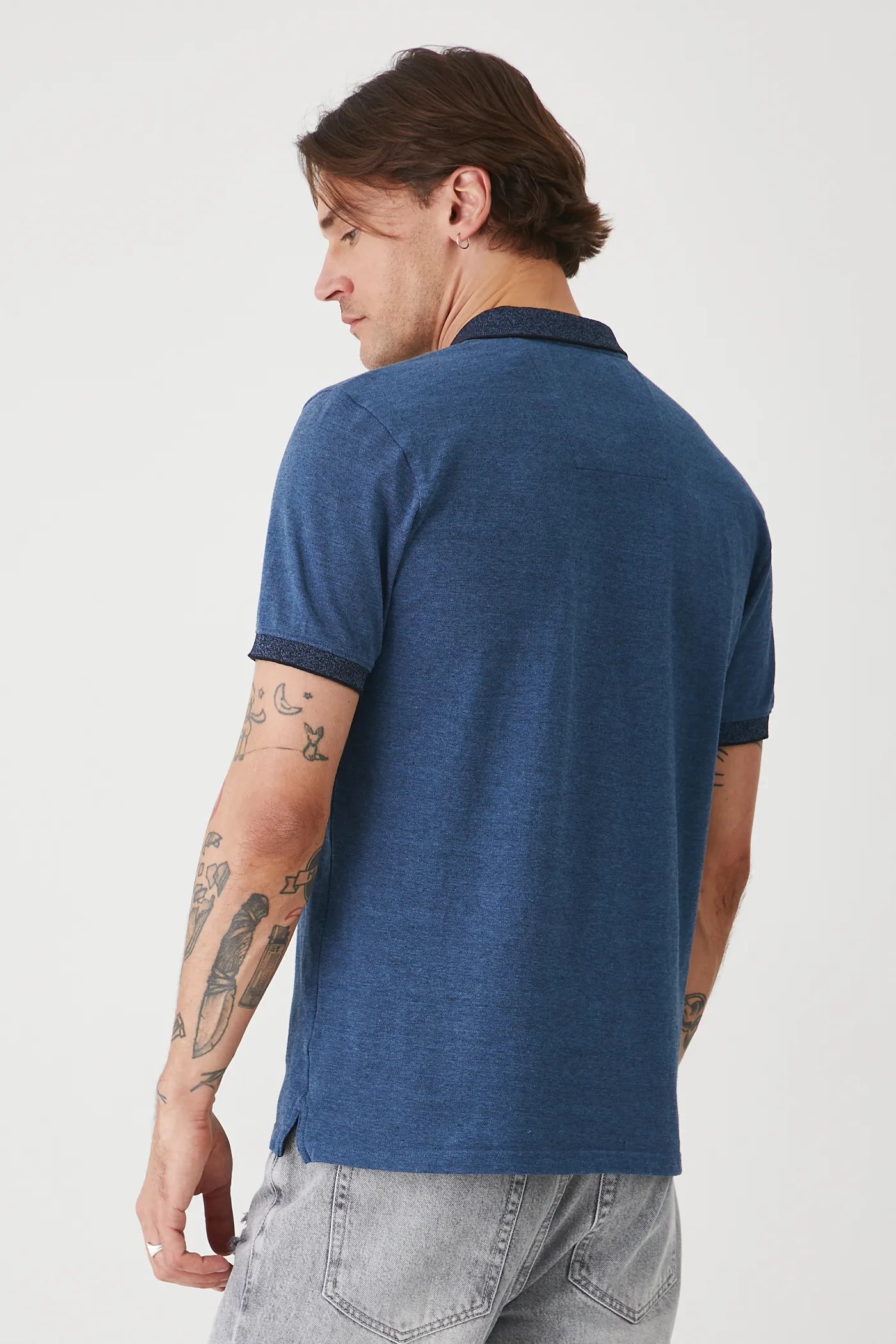 Мъжка поло тениска за всякакви поводи в син цвят