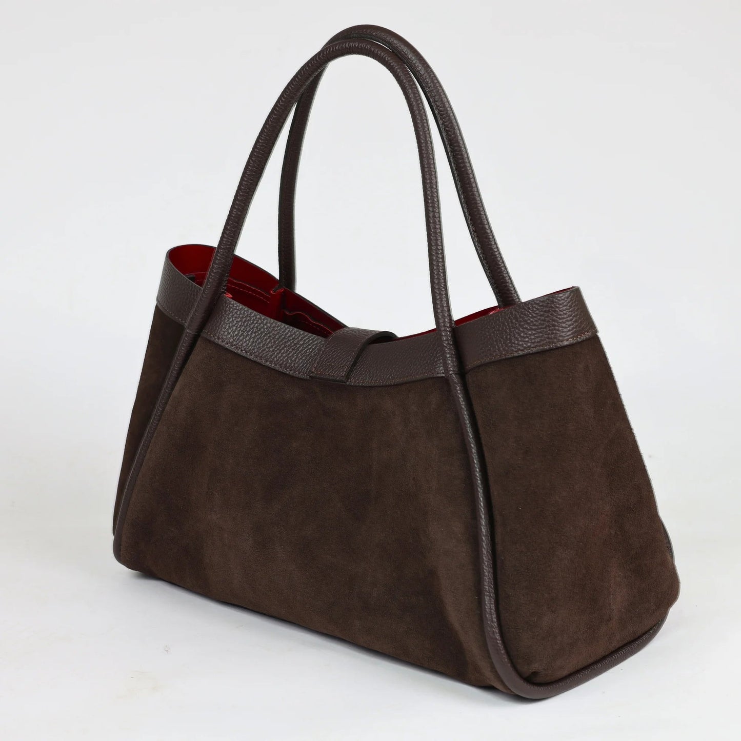 Дамска Чанта от Естествена Кожа - Велур, Кафяв Roberto Fashion Roberto Fashion Store Bag LEA1012BORBRWVELTU TU