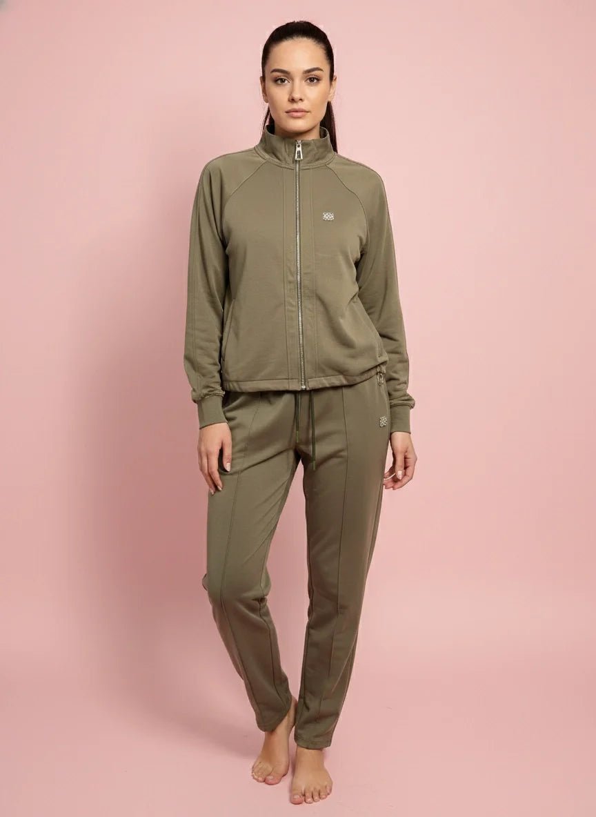 Дамски Спортен Комплект от 2 части с Модал, Зелен So Cute Roberto Fashion Store Set SOC1302SETGREMODS S