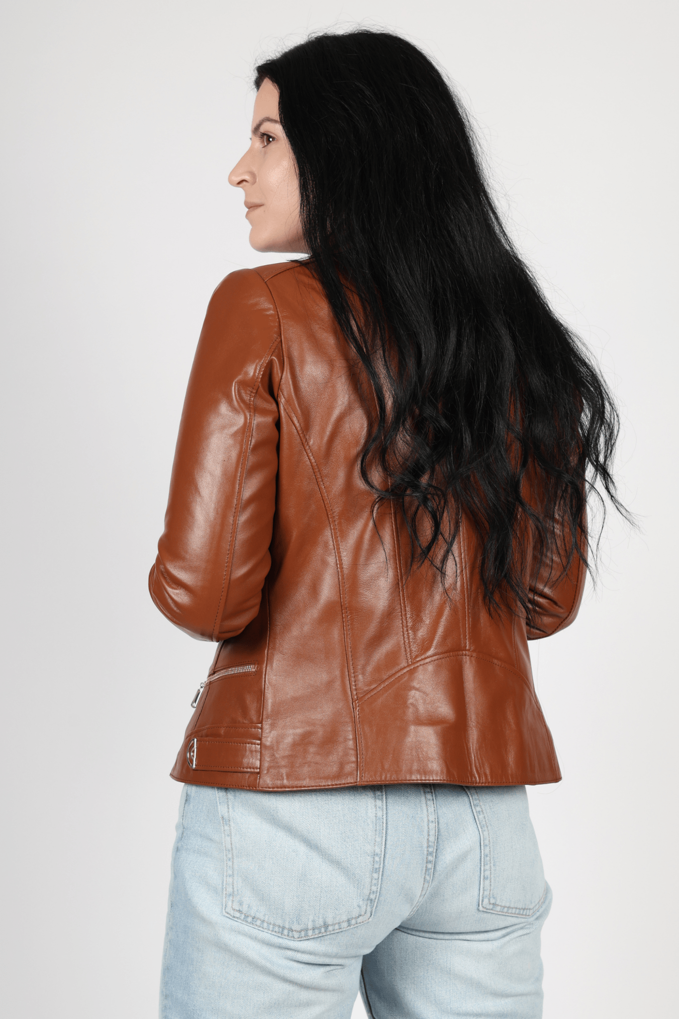 Women's Leather Jacket, Brown