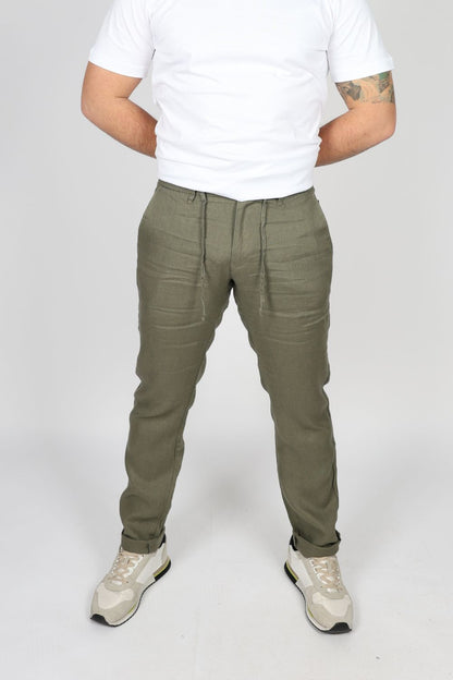 Men's Trousers, Beige, Brown, Green &amp; Dark Blue