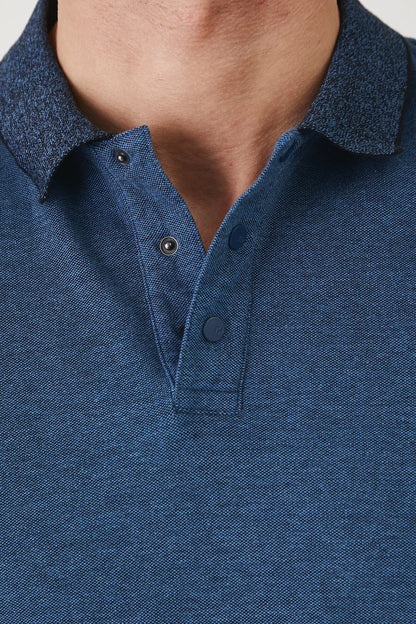 Мъжка поло тениска за всякакви поводи в син цвят