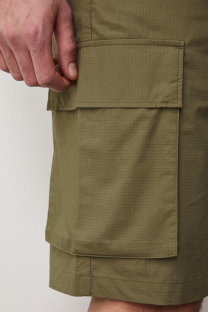 Мъжки карго панталони с джобове" в кхаки цвят