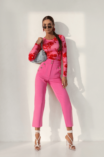 Блуза SHIRA с дълъг ръкав – капри, 95% вискоза, еластична LaBalancia Roberto Fashion Store Set 5907378518302 XS/S