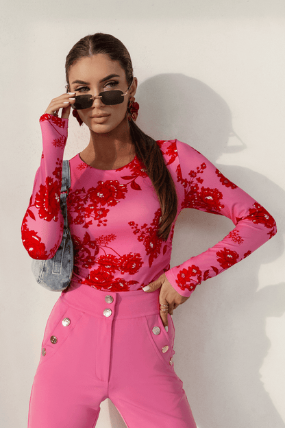 Блуза SHIRA с дълъг ръкав – капри, 95% вискоза, еластична LaBalancia Roberto Fashion Store Set 5907378518302 XS/S