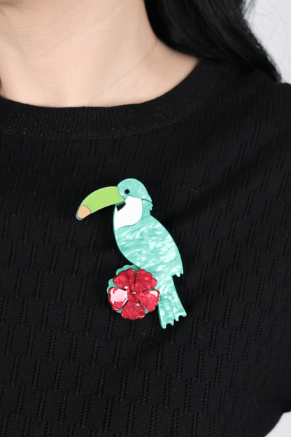 Брожка, Син, Лилав & Тюркоаз Roberto Fashion Store Brooch K7L8M9 Blue