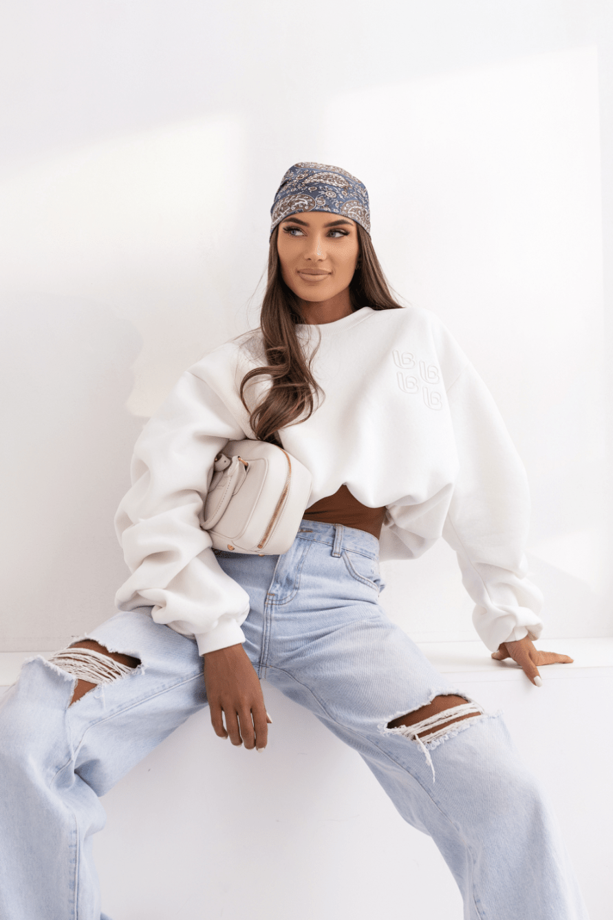 Дамска блуза REMY - екрю, памук с еластан, универсален размер LaBalancia Roberto Fashion Store Set 5907378518852 UNI