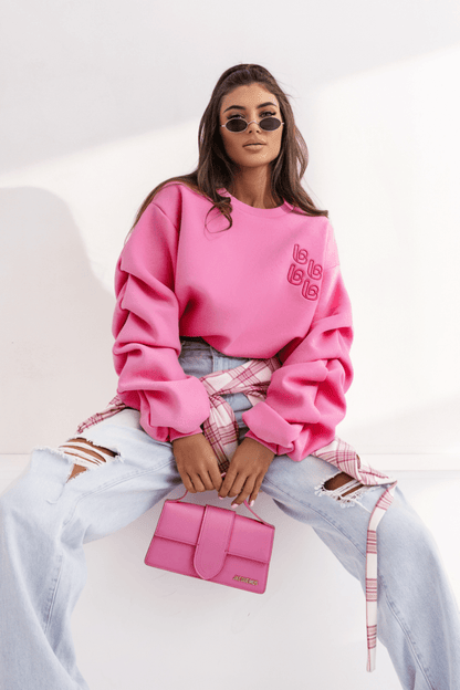 Дамска блуза REMY - розова, памук с еластан, универсален размер LaBalancia Roberto Fashion Store Set 5907378518821 UNI