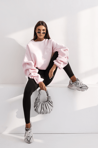 Дамска блуза REMY - светлорозова, памук с еластан, универсален размер LaBalancia Roberto Fashion Store Set 5907378518869 UNI