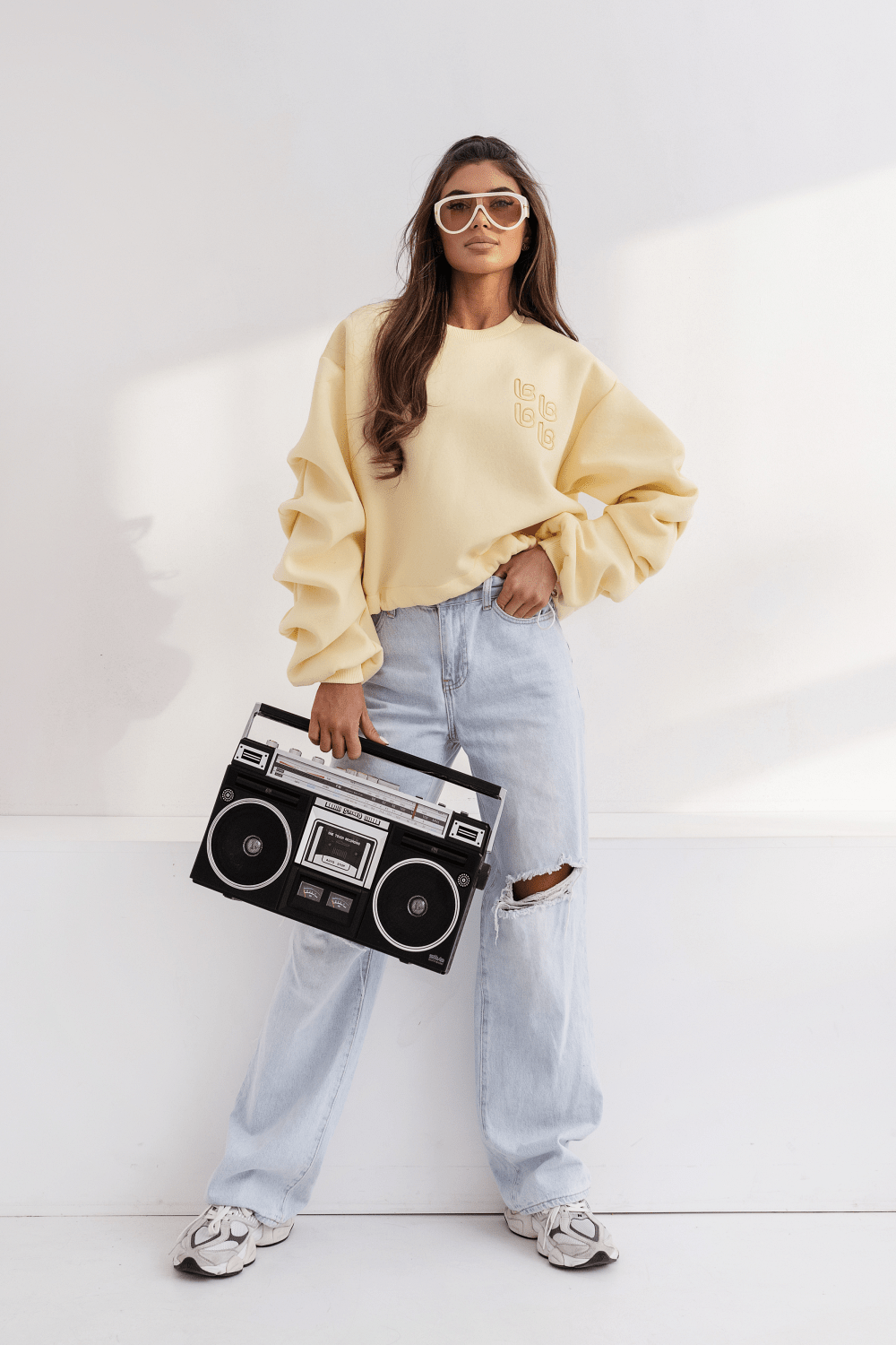 Дамска блуза REMY - жълта, памук с еластан, универсален размер LaBalancia Roberto Fashion Store Set 5907378518838 UNI