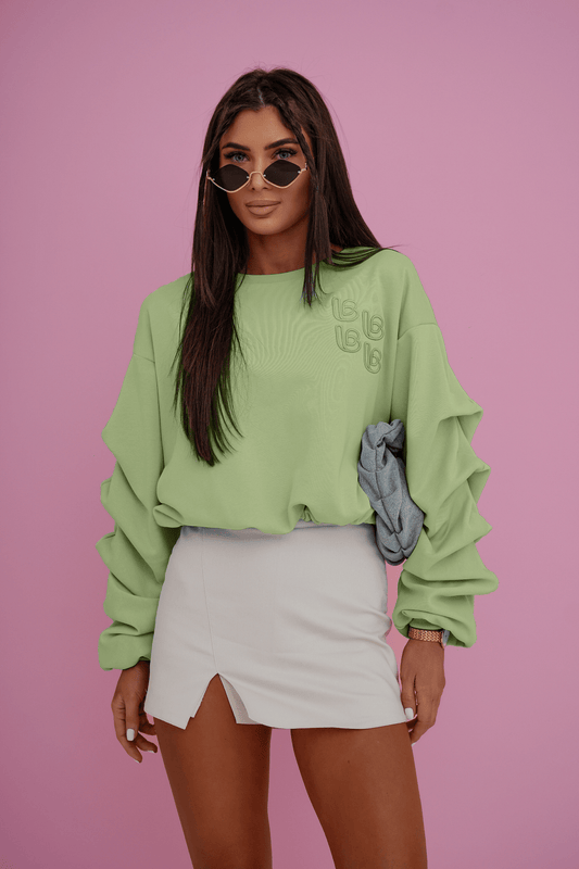 Дамски блуза REMY etro - цвят Matcha LaBalancia Roberto Fashion Store Set 5907378520565 UNI