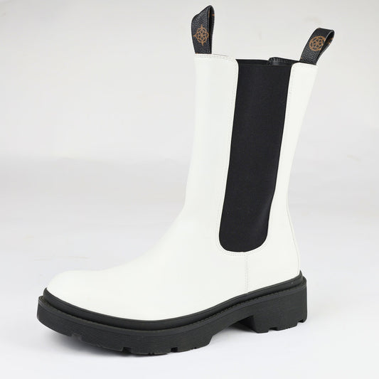 Дамски Боти, Бял Guess Roberto Fashion Store Sneakers FL7L0RELE100FWHI40 40 Бял