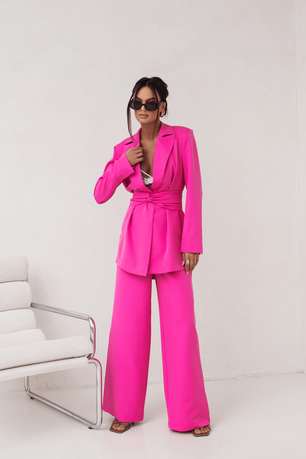 Дамски елегантен комплект EMMA в розово - стил и комфорт за всяка ситуация LaBalancia Roberto Fashion Store Shirt 5907378508624 S/M