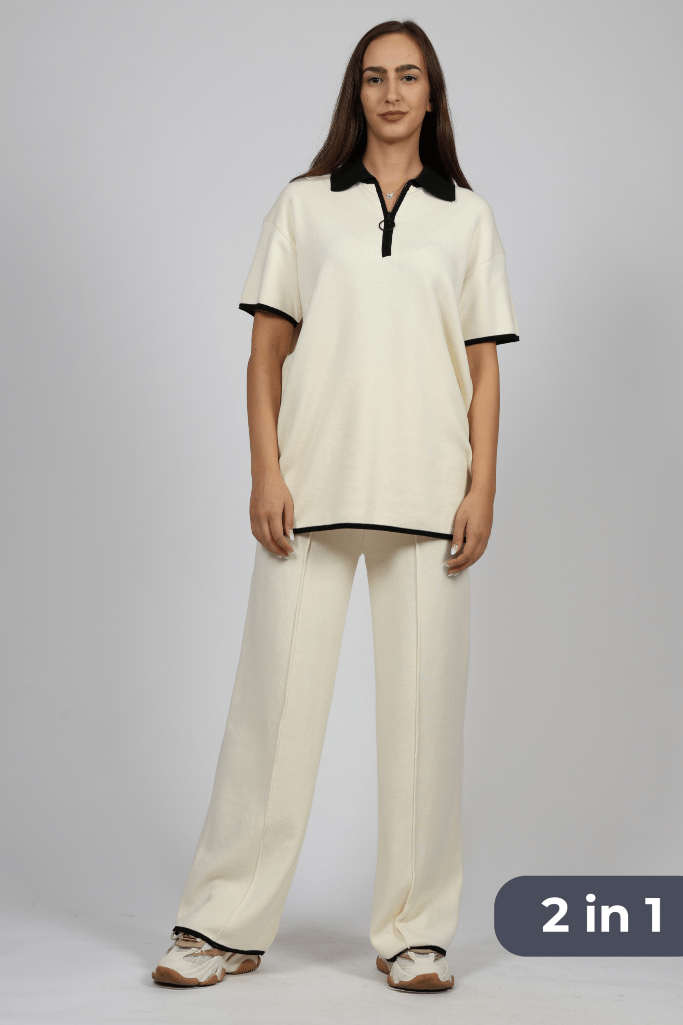 Women's 2-piece set, Beige