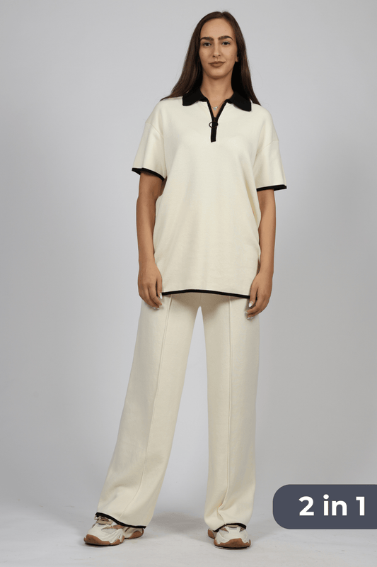 Women's 2-piece set, Beige