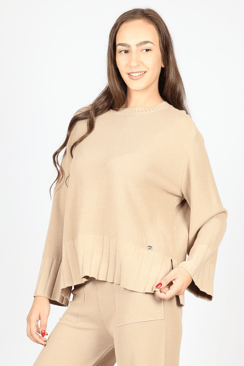 Women's 2-Piece Set, Beige