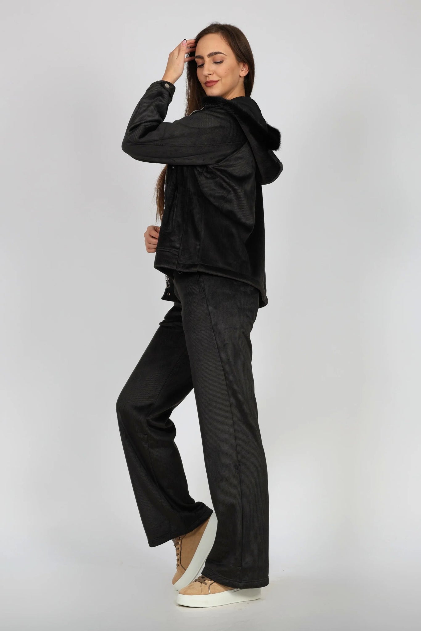 Дамски Комплект от 2 Части, Черен So Cute Roberto Fashion Store One piece SOC0612SETBLK2PCS S