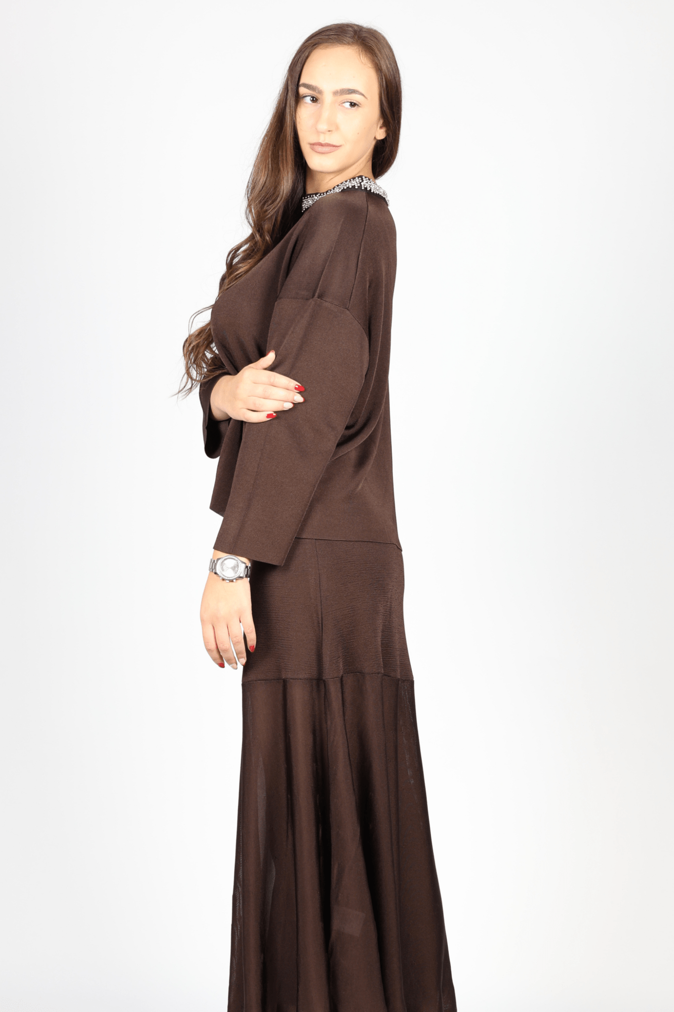 Women's 2-piece set, Brown