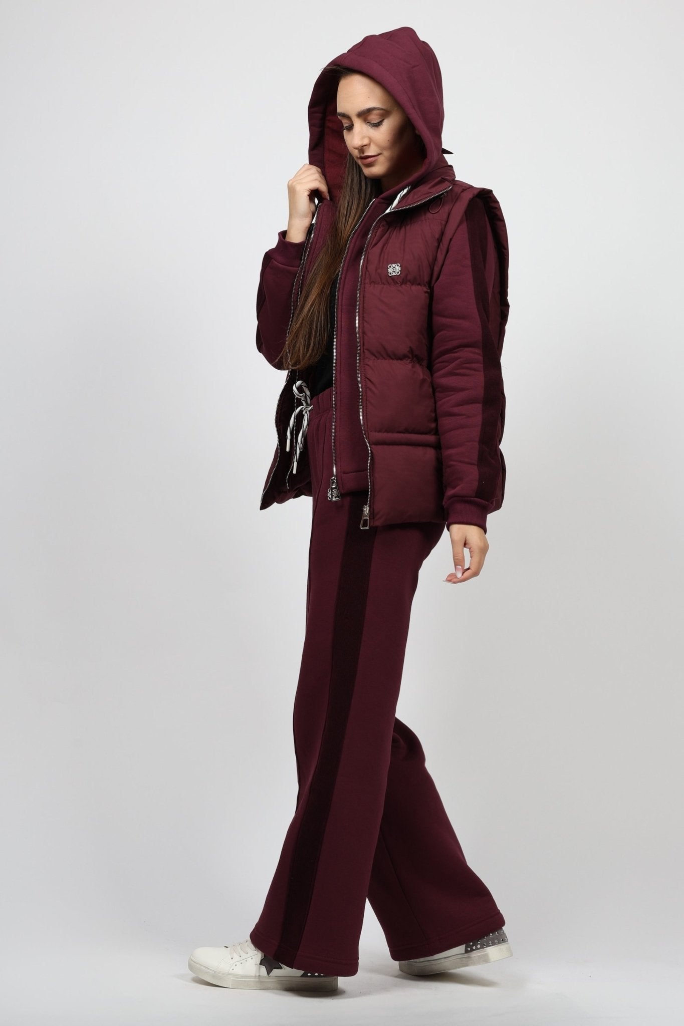 Women's 3-piece set, Bordeaux