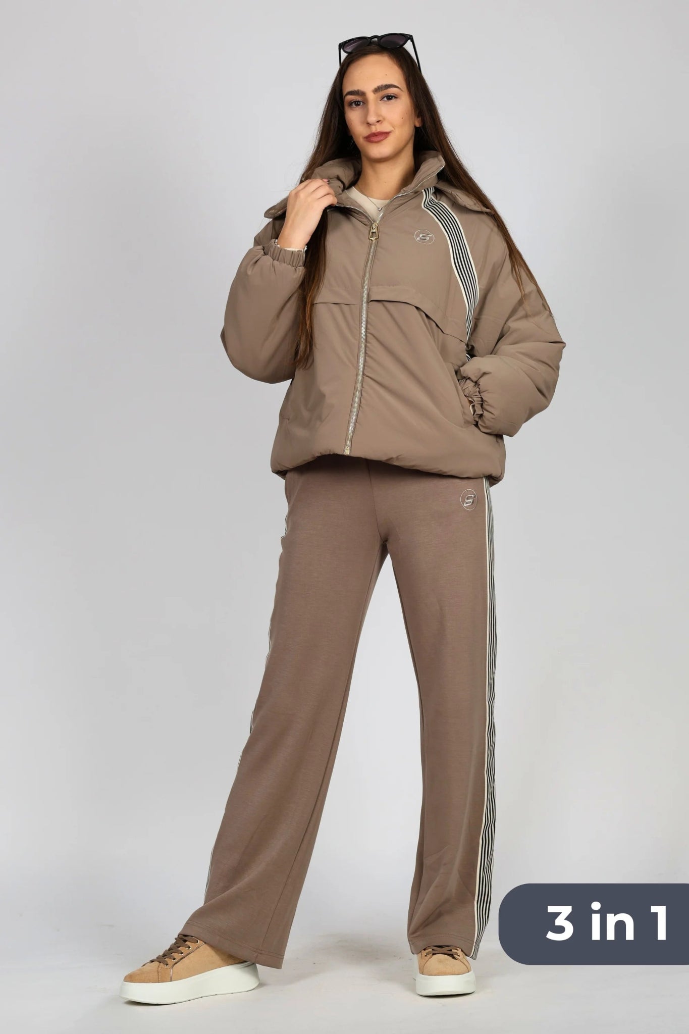 Дамски Комплект от 3 Части, Кафяв So Cute Roberto Fashion Store One piece SOC0512SETBRO3PCS S