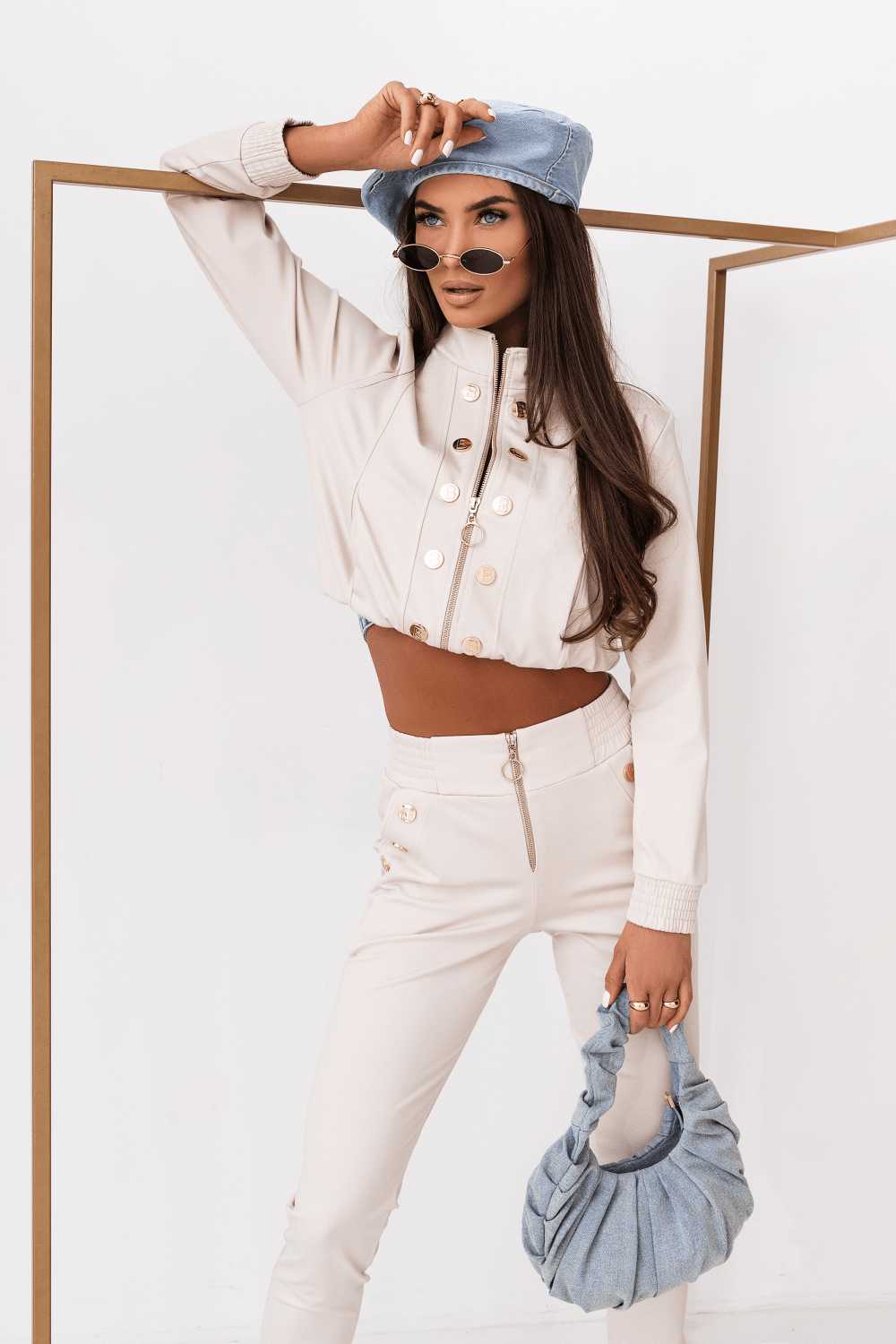 Дамски Комплект Premium Excellence - Ясен Бежов с вискоза и еластан LaBalancia Roberto Fashion Store Set 5907378519491 XS/S