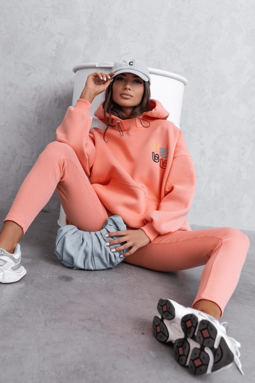 Дамски Комплект RARITY - Корал с елегантна блуза и удобни легинси LaBalancia Roberto Fashion Store Set 5907378518944 XS/S