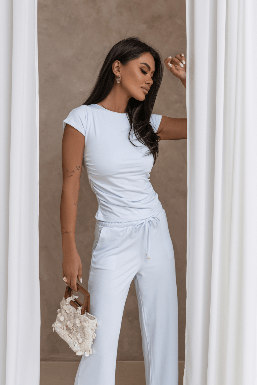 Дамски комплект SHIRA - Облекло, Бранд SHIRA, Светлосиньо LaBalancia Roberto Fashion Store Set 5907378521739 L/XL