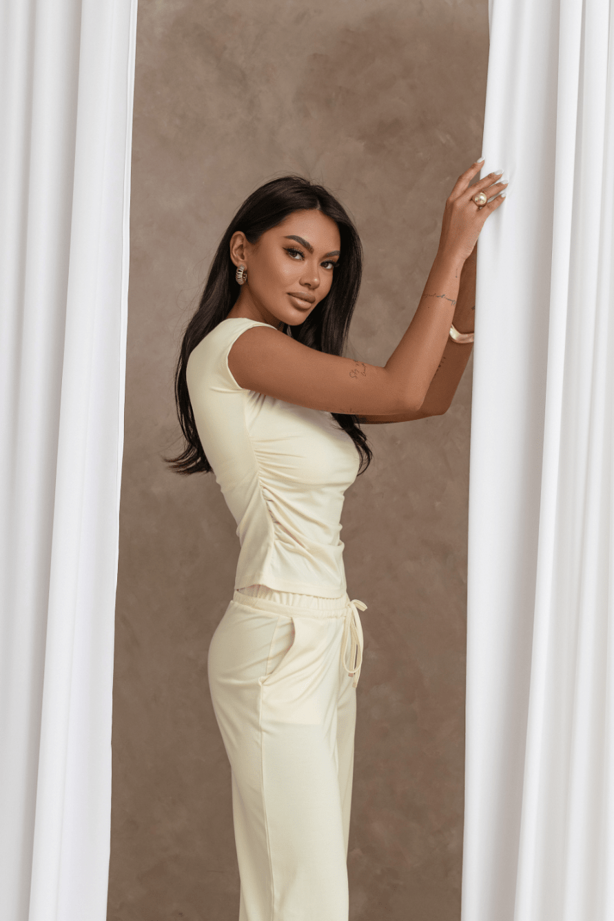 Дамски комплект SHIRA – Облекло, Марка SHIRA, Жълт LaBalancia Roberto Fashion Store Set 5907378521708 XS/S