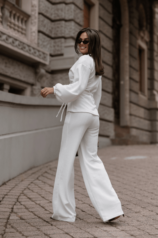Дамски комплект SIENNA с пуловер в екрю LaBalancia Roberto Fashion Store Set 5907378527762 XS/S