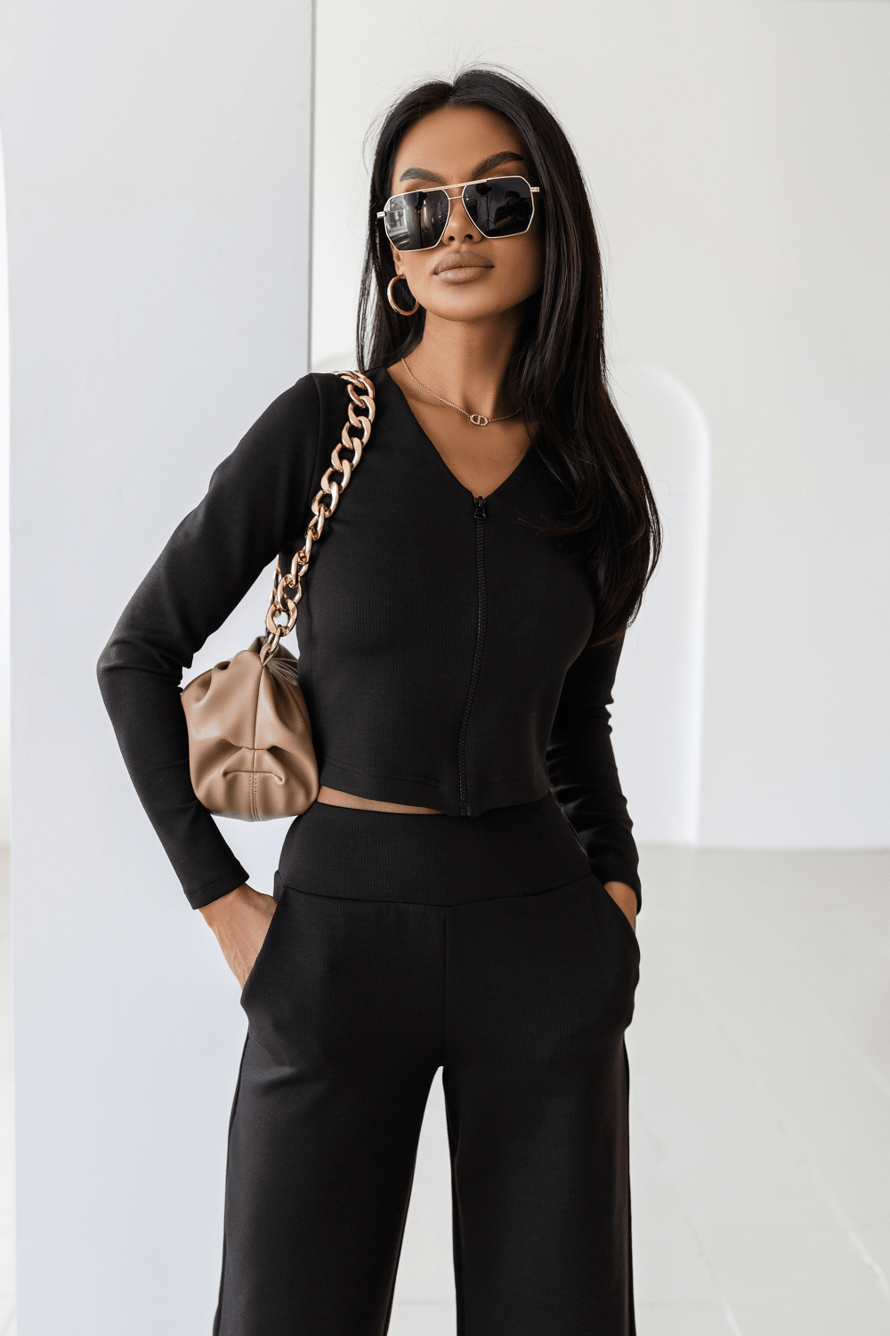 Дамски Комплект WILLOW - Облекло, Бранд WILLOW, Черен LaBalancia Roberto Fashion Store Set 5907378520718 M/L