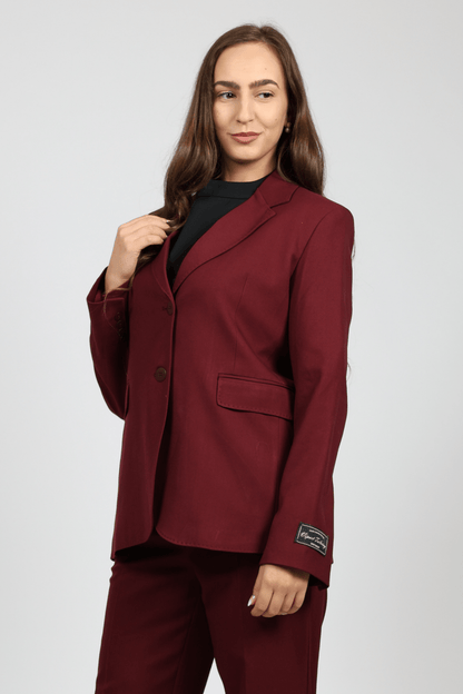 Women's 2-piece Suit, Burgundy
