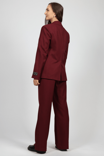 Women's 2-piece Suit, Burgundy