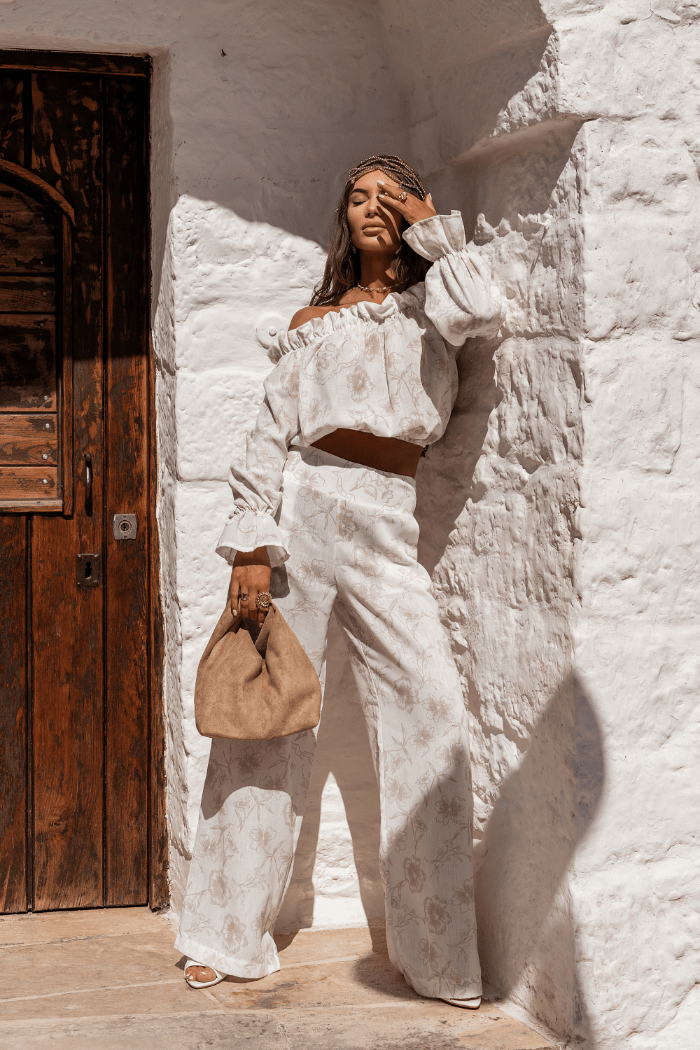 Дамски ленен Комплект - MIA - Floria Beige (Бежов) LaBalancia Roberto Fashion Store Set 5907378522057 XS/S
