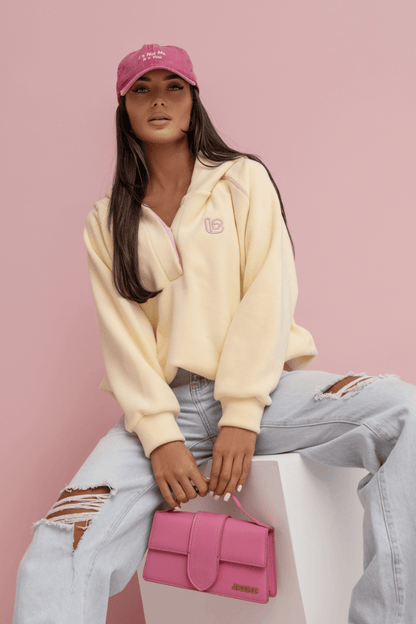 Дамски памучен суитшърт LOOM – Ефектен модел в наситено жълто за стил и комфорт LaBalancia Roberto Fashion Store Shirt 5907378519460 UNI