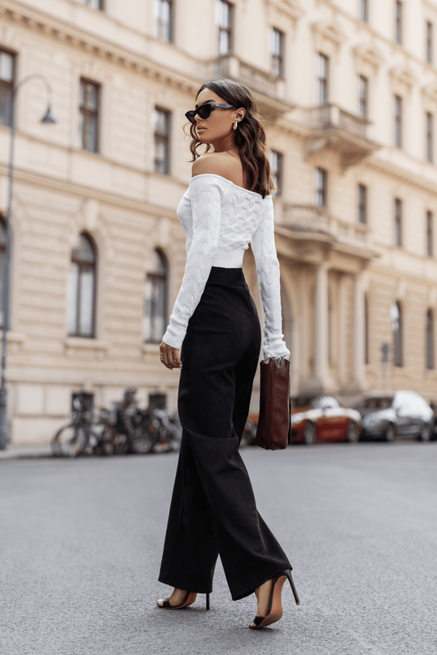 Дамски панталон FERN – Черен, 95% вискоза, еластичен, S–L LaBalancia Roberto Fashion Store Set 5907378515851 L