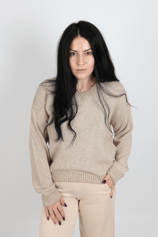 Дамски Пуловер, Бежов Roberto Fashion Store Sweater WOWBSTU99 TU Beige