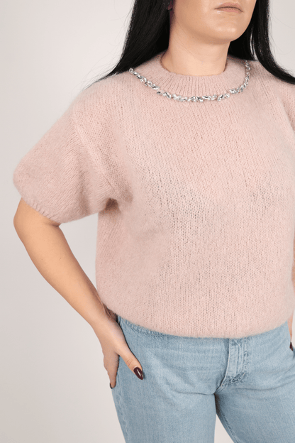 Дамски Пуловер, Бежов, Кафяв, Корал & Лилав Roberto Fashion Store Sweater Y6Z7A831 TU Beige