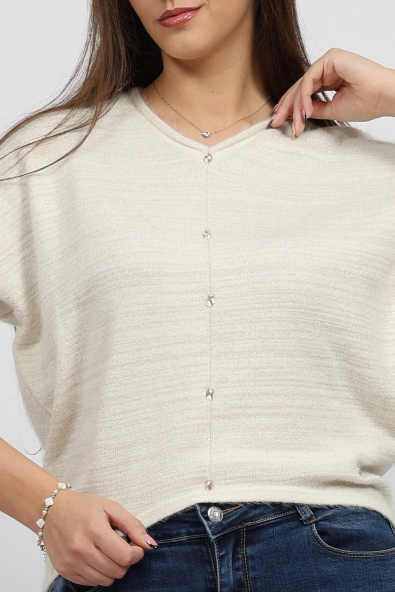 Дамски Пуловер, Бежов Serianno Collection S Roberto Fashion Store One piece SER0612SWTBEIKNIS S