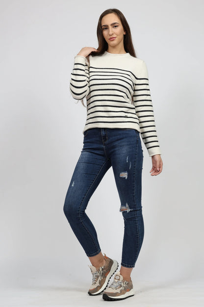 Дамски Пуловер, Бежов Serianno Collection S Roberto Fashion Store One piece SER0812SWTSTRKNIS S