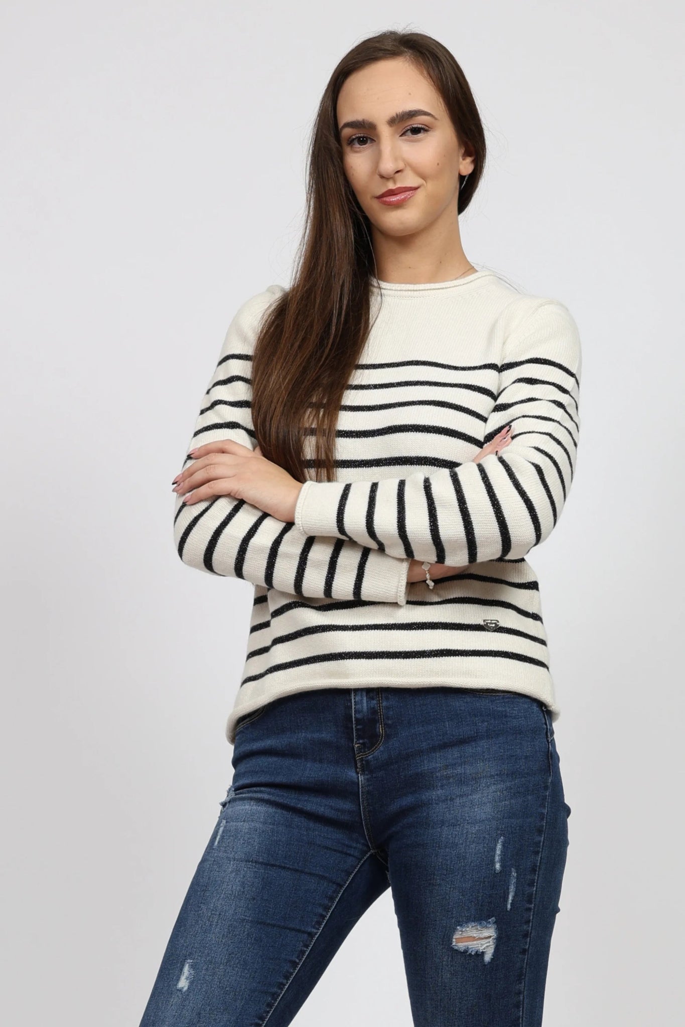 Дамски Пуловер, Бежов Serianno Collection S Roberto Fashion Store One piece SER0812SWTSTRKNIS S