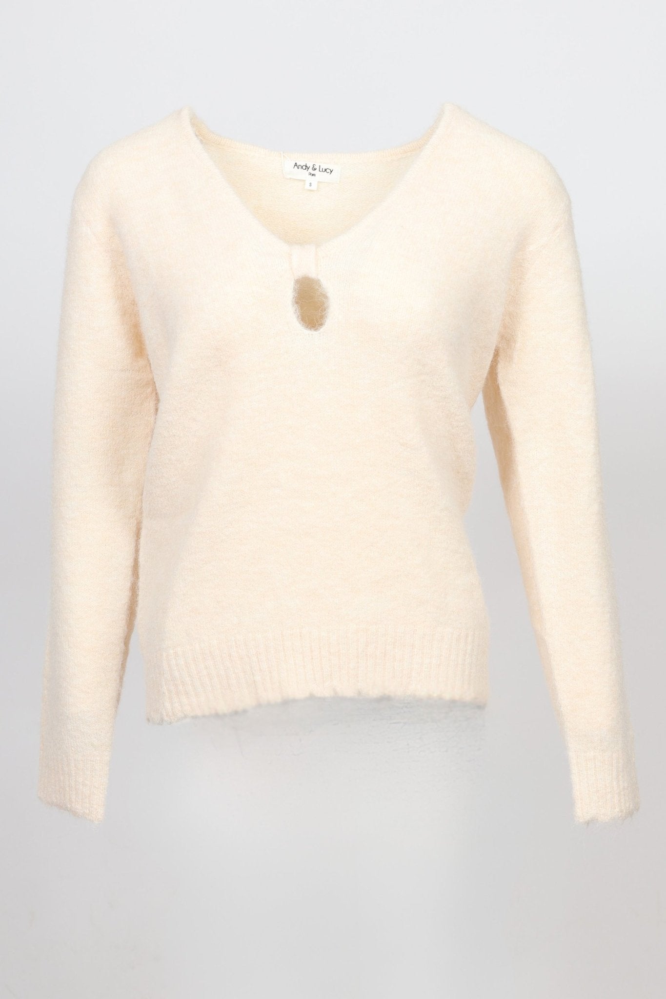 Дамски Пуловер, Бежов Andy & Lucy Paris Roberto Fashion Store Sweater ANL1311SWEBEIFLAS S Бежов
