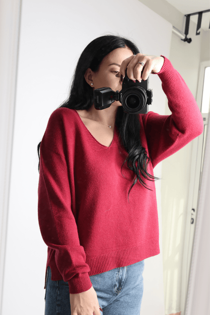 Дамски Пуловер, Червен Roberto Fashion Store Sweater Y6Z7A856 TU Red