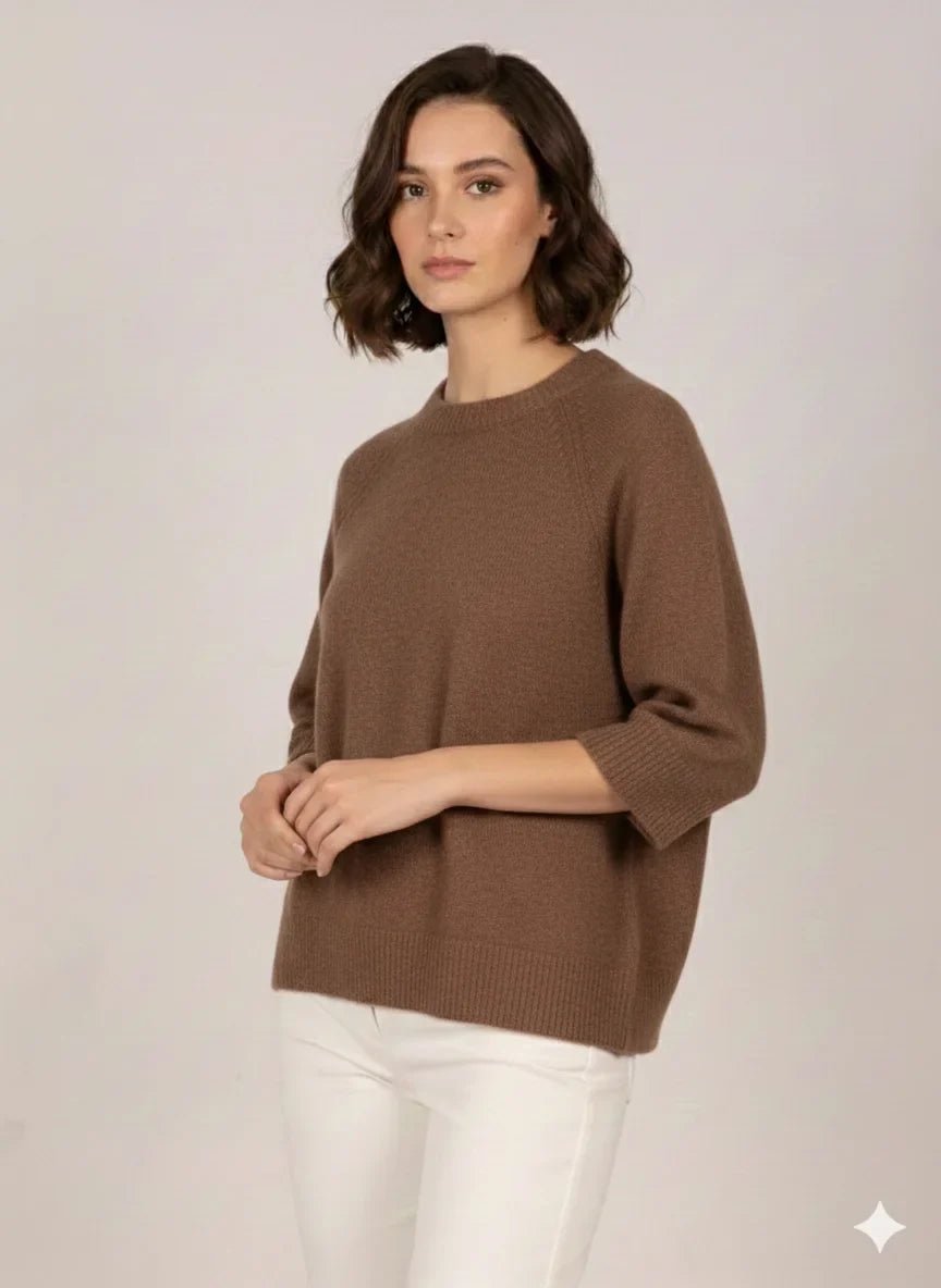 Дамски Пуловер, Кафяв Gold&Gold Roberto Fashion Store Sweater GNG1601SWEBROKNITU TU