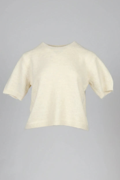 Дамски Пуловер с къса кройка, Бял Roberto Fashion Roberto Fashion Store Sweater JNJ0202SWEBEIKNITU TU