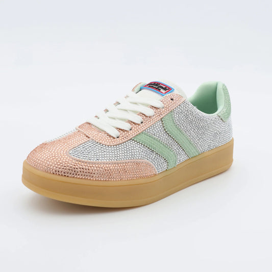 Дамски Сникърси "Champagne" с Кристали и Подметка в Телесен Цвят Gold&Gold Roberto Fashion Store Sneakers GNG2603GB1048CPGN-36 36