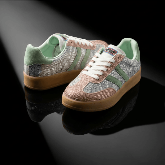 Дамски Сникърси "Champagne" с Кристали и Подметка в Телесен Цвят Gold&Gold Roberto Fashion Store Sneakers GNG2603GB1048CPGN-36 36