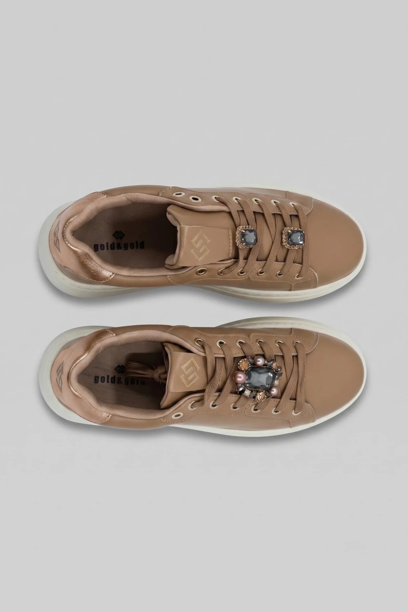 Дамски Сникърси, Камел Gold&Gold Roberto Fashion Store Sneakers GNG1110SHOCAM97136 36