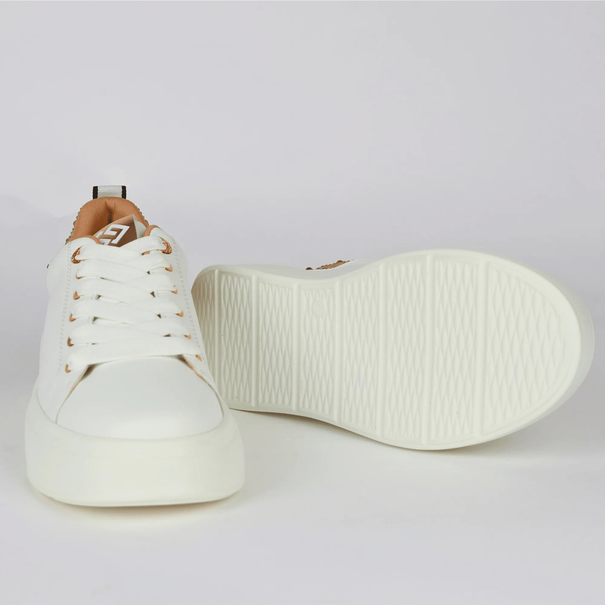 Дамски Сникърси с камъни, Бял Gold&Gold Roberto Fashion Store Sneakers GNG1012SNKWHISTO36 36