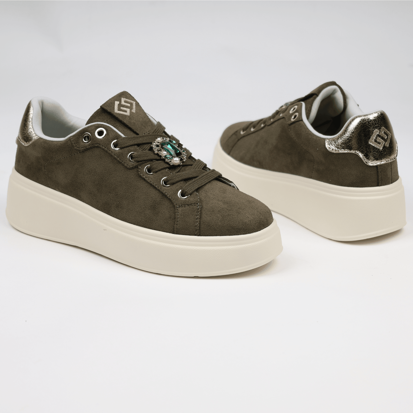Дамски Сникърси, Зелен Gold&Gold Roberto Fashion Store Sneakers GNG1110SHOVER97236 36