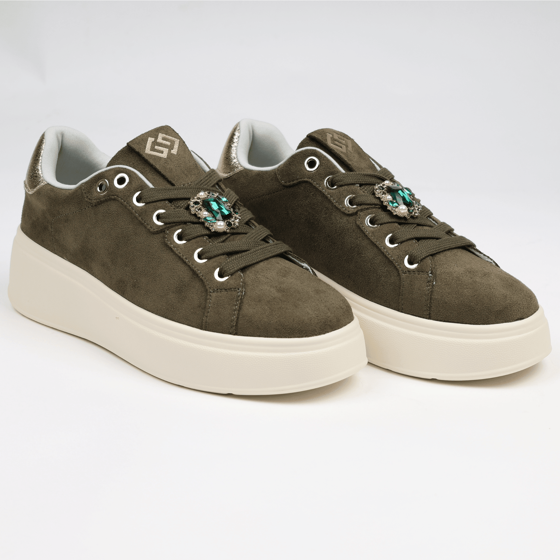 Дамски Сникърси, Зелен Gold&Gold Roberto Fashion Store Sneakers GNG1110SHOVER97236 36